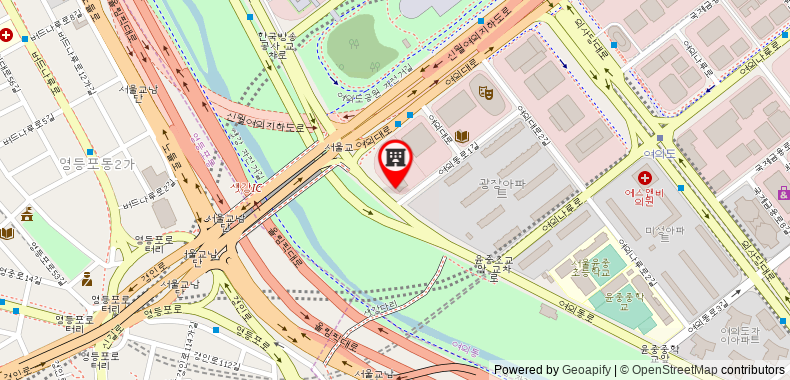 Bản đồ đến Yeouido Park Centre, Seoul - Marriott Executive Apartments