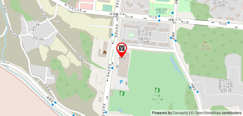 Bản đồ đến Khách sạn Inter-Burgo Wonju