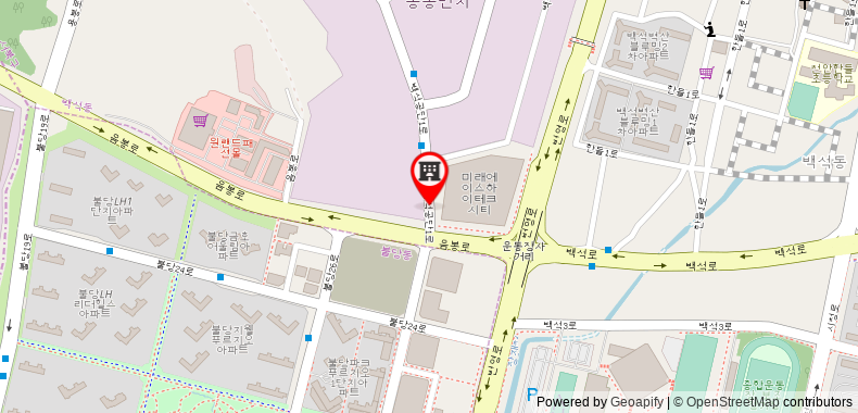 Cheonan Sangnok Resort on maps