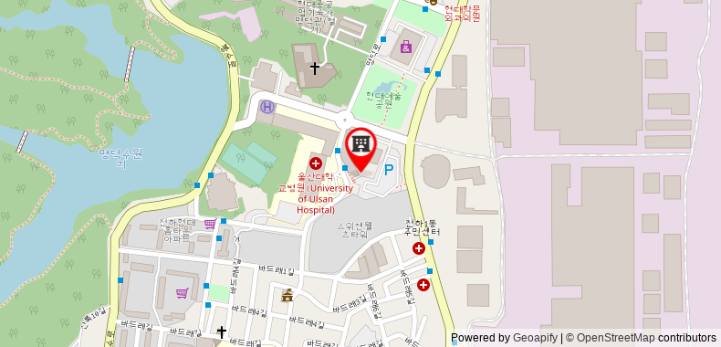 Bản đồ đến Khách sạn Hyundai Ulsan