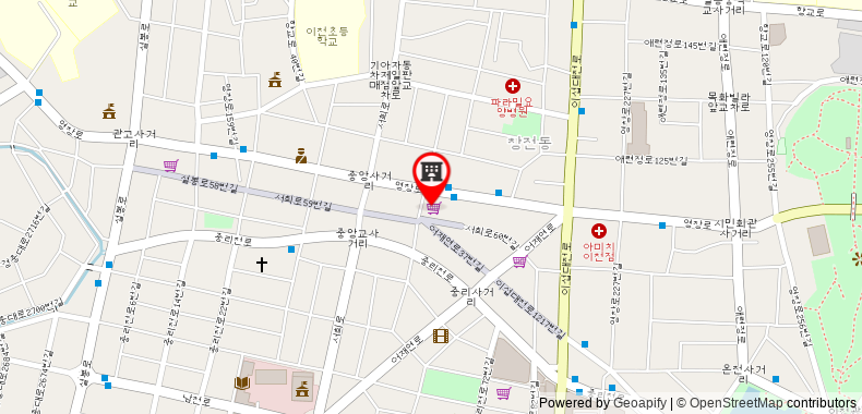 Bản đồ đến Khách sạn cine icheon