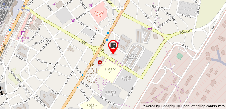 Bản đồ đến Gwangju Songjeong Station Guesthouse