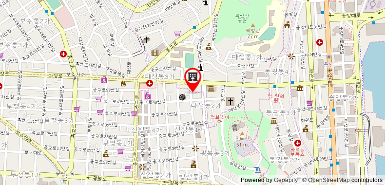 K79 Guesthouse on maps