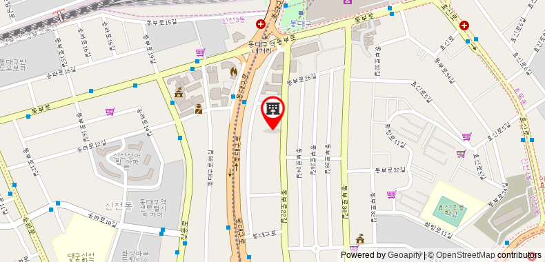 Bản đồ đến Khách sạn Dongdaegu Station Eastern