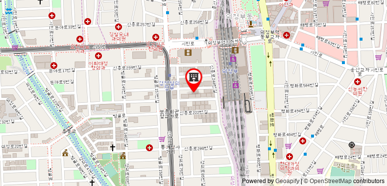 Bản đồ đến Khách sạn Uijeongbu Cloud