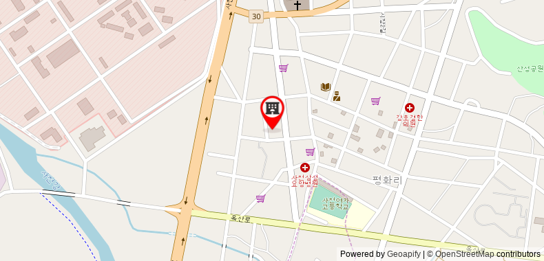 Enter Motel Sacheon on maps