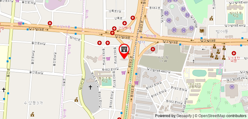 Bản đồ đến Khách sạn Daegu Grand