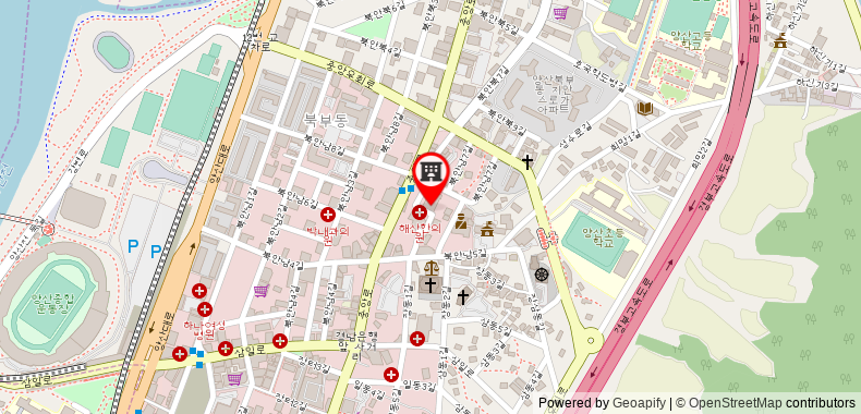 Bản đồ đến Khách sạn Instar Yangsan