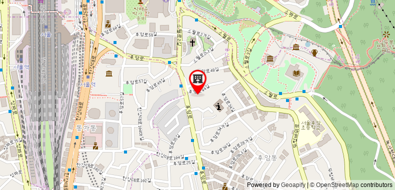 Bản đồ đến Myeong dong/Seoul stn/Natural comfy house