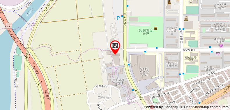 Bản đồ đến Holiday Inn Gwangju