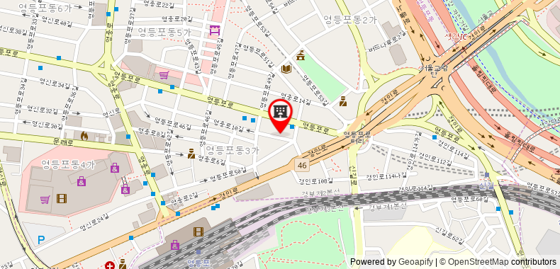 Bản đồ đến Khách sạn Yaja Yeongdeungpo