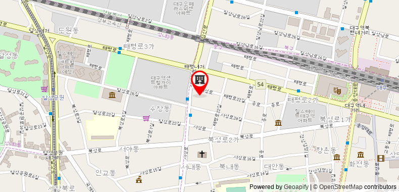Bản đồ đến Khách sạn Yeogiotte Daegu