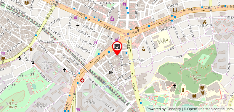 Shinchon At Noon Hotel on maps