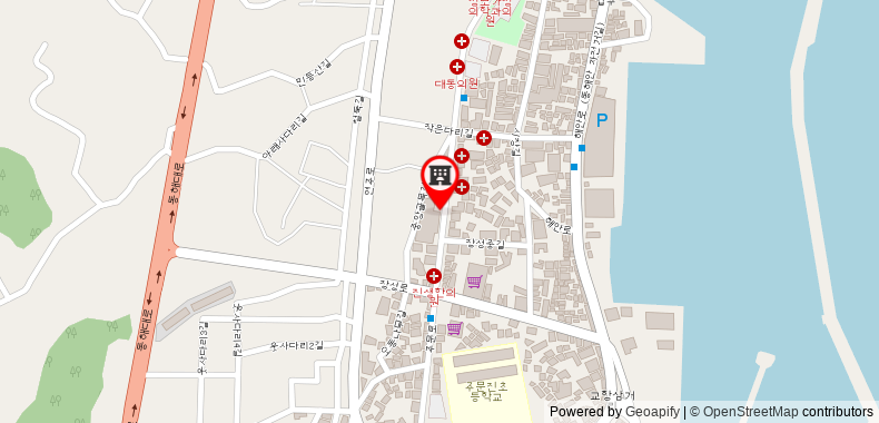 Bản đồ đến Khách sạn Gangneung SeaSky