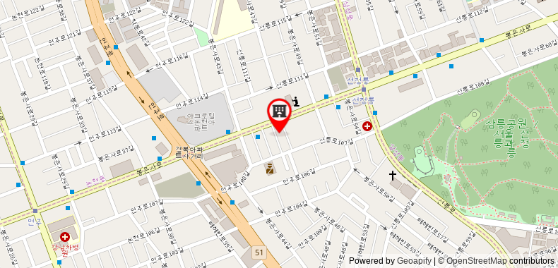 Bản đồ đến [UNNI HOUSE] Cozy&Safe City Resort! COEX Gangnam