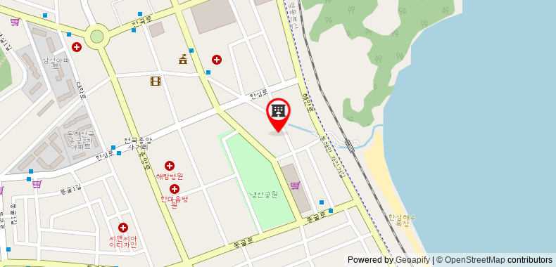 Donghae Oceancity Residence Hotel on maps