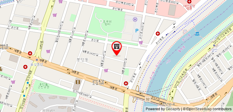 在地图上查看Yujin酒店