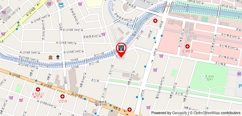 Bản đồ đến Khách sạn Sopoong Daejeon