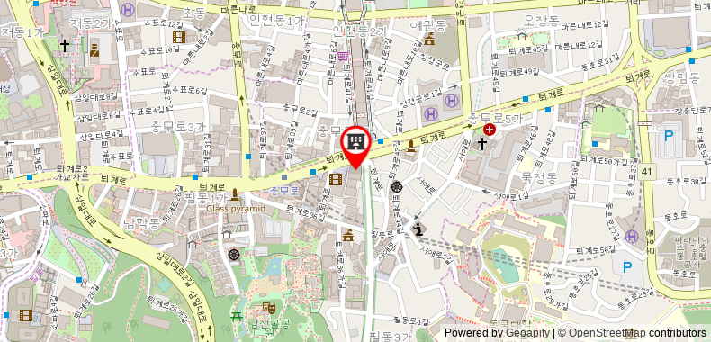 Bản đồ đến Khách sạn Doma Myeongdong