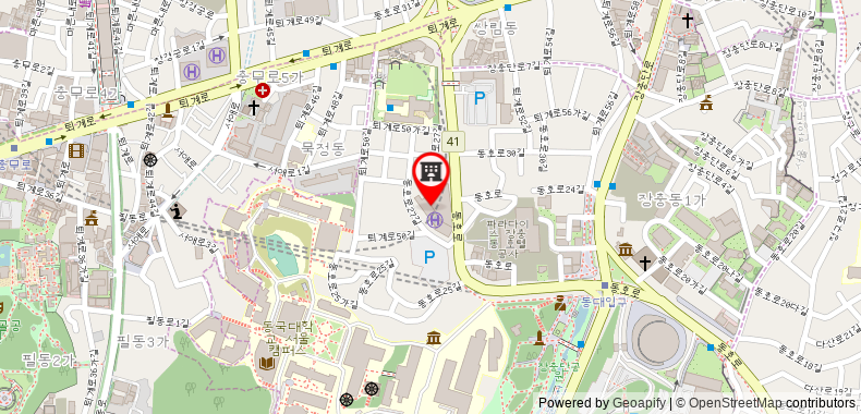 Bản đồ đến Khách sạn The Ambassador Seoul - A Pullman