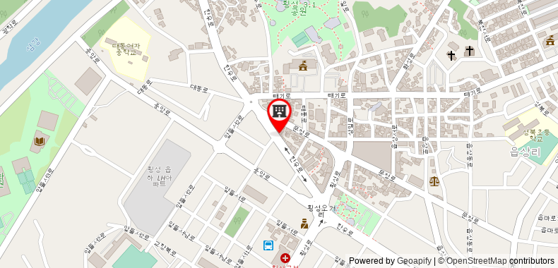 Bản đồ đến Khách sạn Hoengseong Sawalae