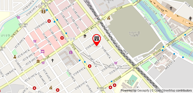 Bản đồ đến Khách sạn Yaja Anyang