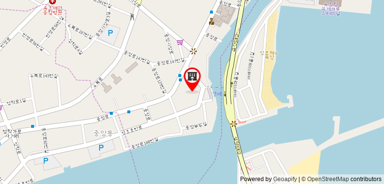 Sokcho Eastern Tourist Hotel on maps