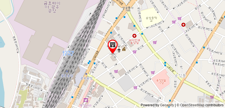 Bản đồ đến Khách sạn Gwangju Madrid