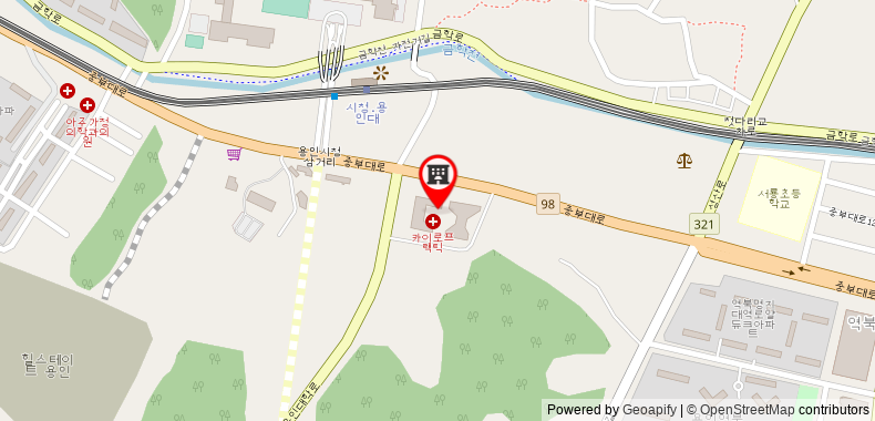 Bản đồ đến Khách sạn Yongin Central CO'OP