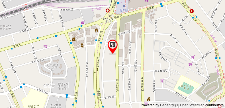Bản đồ đến Top Motel Daegu