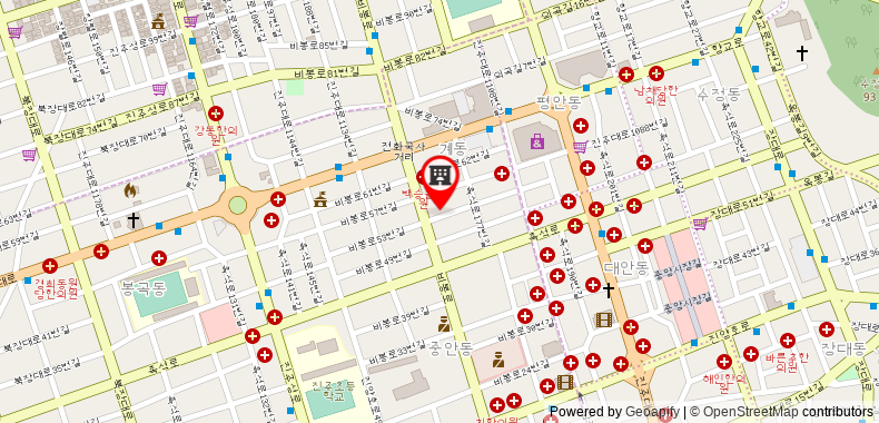 在地图上查看Yeow-B酒店 - 晉州