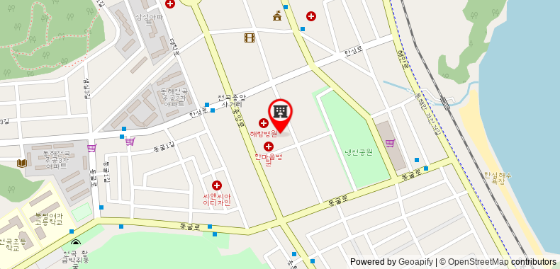 Bản đồ đến Khách sạn Donghae Gloria Tourist