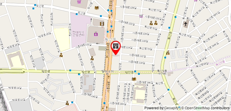 Bản đồ đến Khách sạn Novotel Ambassador Doksan