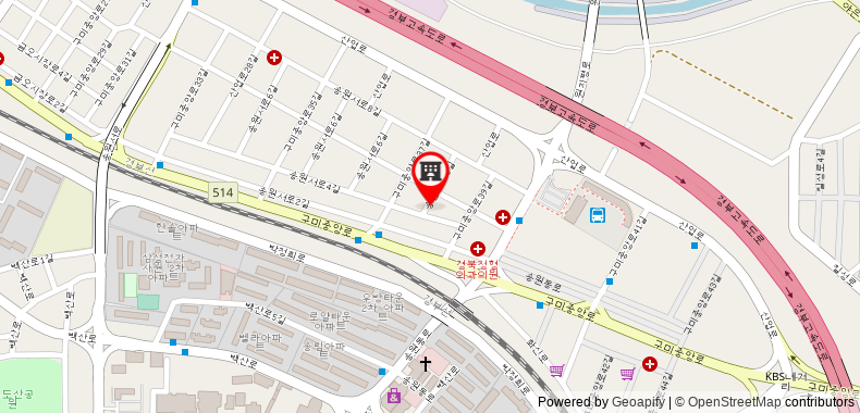 Bản đồ đến Hillstay Residence Gumi