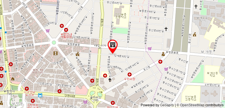 Bản đồ đến Khách sạn Seven Step Bupyeong