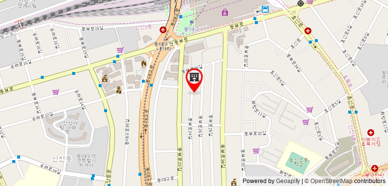 Bản đồ đến Khách sạn Daegu Marriott