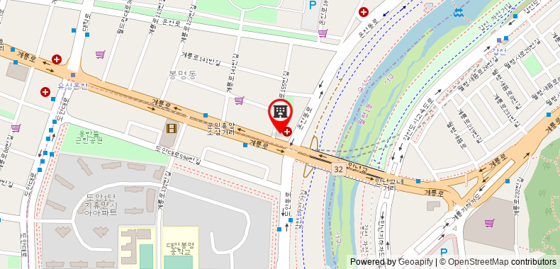Bản đồ đến Khách sạn Jawoori Doan