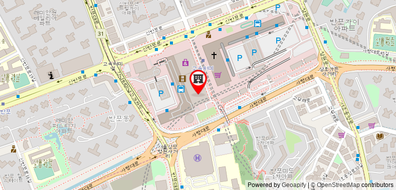 Bản đồ đến Khách sạn JW Marriott Seoul