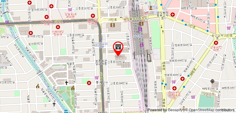 Bản đồ đến Khách sạn Yaja Uijeongbu Station