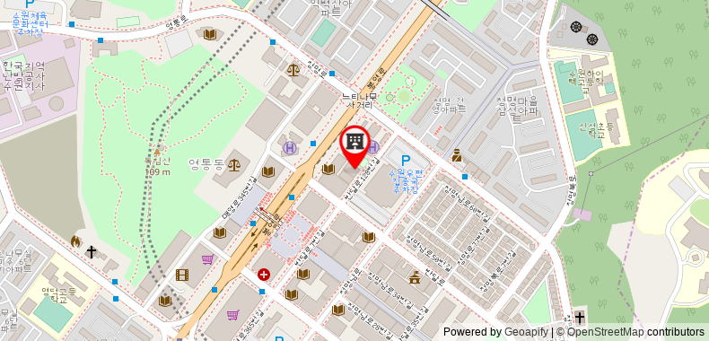 Symphony Hotel on maps
