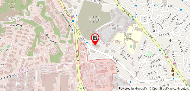 Bản đồ đến Khách sạn Capital Itaewon