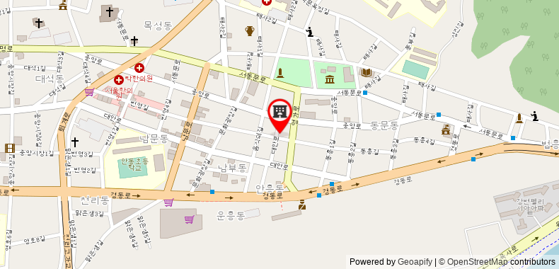 Bản đồ đến Khách sạn Yam ANDONG