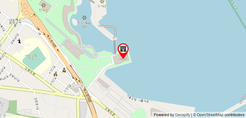 Bản đồ đến Khách sạn Yeosu Venezia &Resort