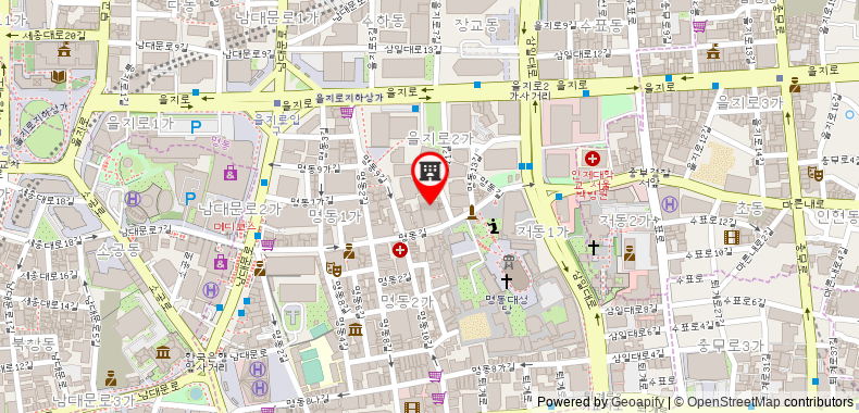 Bản đồ đến Khách sạn Royal Seoul