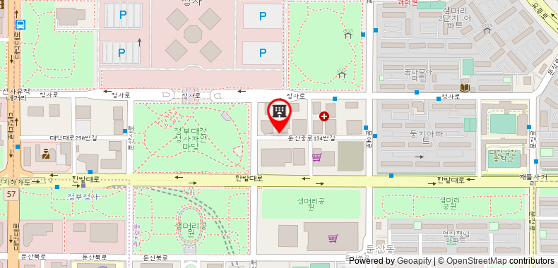 Bản đồ đến Toyoko Inn Daejeon Government Complex in front