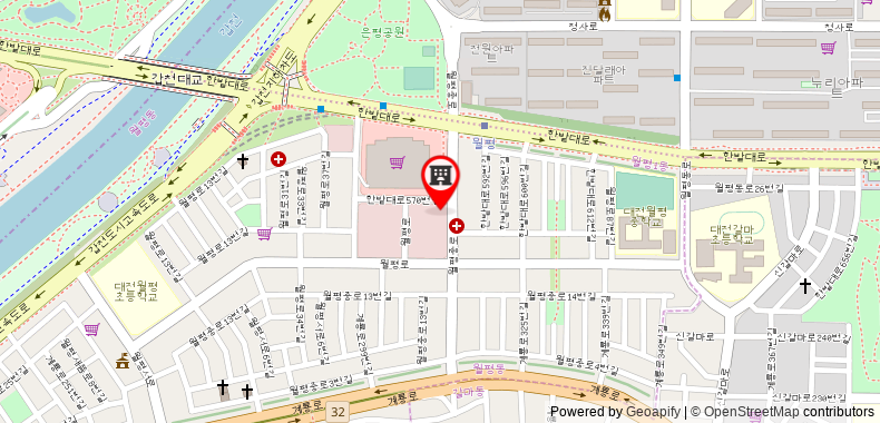 Bản đồ đến Khách sạn Daejeon The Empress