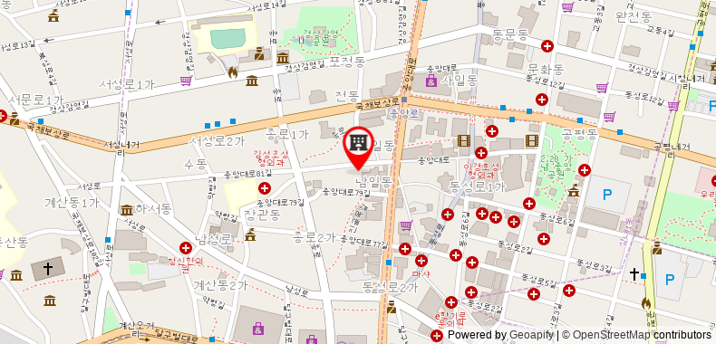 Bản đồ đến Khách sạn February Dong Seong Ro