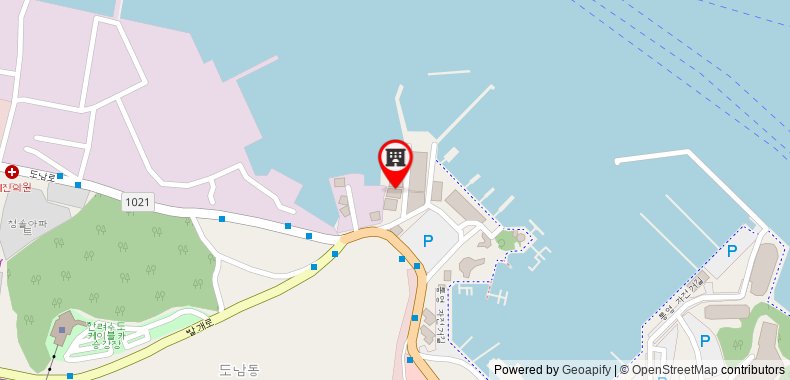 Bản đồ đến Khách sạn Labelle Tongyeong