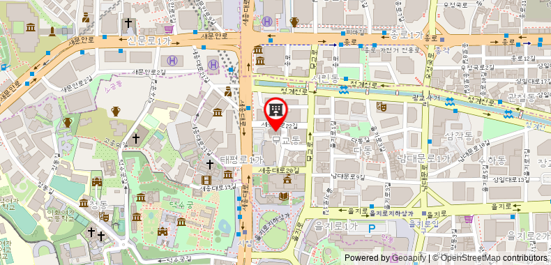 Bản đồ đến Khách sạn New Seoul