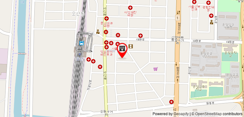 Osan GOYO 37 Hotel on maps